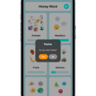 دانلود اپلیکیشن بازی آی او اس Honey Word Puzzle Game|SwiftUI Full iOS Game For Kids