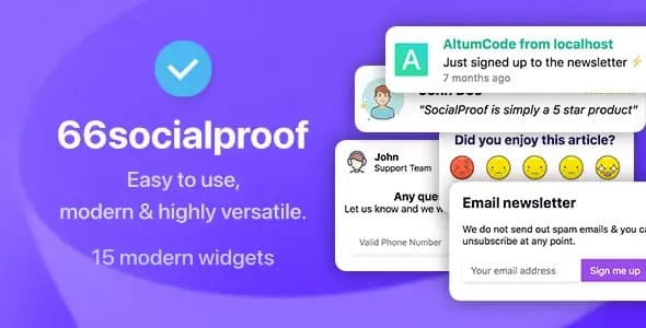 دانلود اسکریپت پوش نوتیفیکیشن 66socialproof-FOMO Widgets Notifications دانلود اسکریپت پوش نوتیفیکیشن 66socialproof-FOMO Widgets Notifications