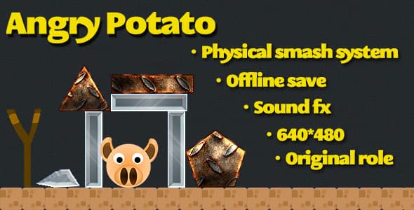 دانلود بازی اچ تی ام ال Angry Potato html5 game دانلود بازی اچ تی ام ال Angry Potato html5 game