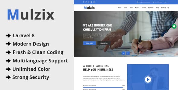 دانلود اسکریپت چند منظوره Mulzix-Multipurpose Business-Agency CMS دانلود اسکریپت چند منظوره Mulzix-Multipurpose Business-Agency CMS
