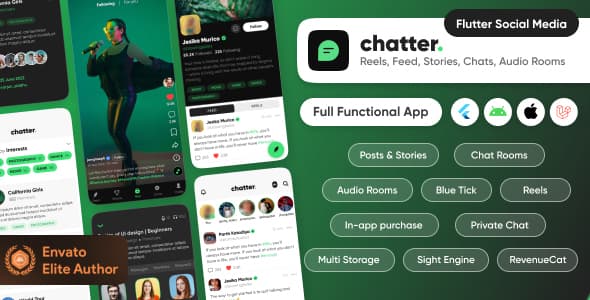 دانلود اپلیکیشن شبکه اجتماعی فلاتر Chatter-TikTok Social Media Short Video دانلود اپلیکیشن شبکه اجتماعی فلاتر Chatter-TikTok Social Media Short Video