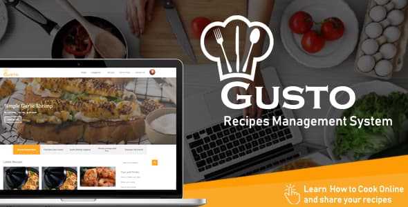 دانلود اسکریپت دستورپخت Gusto-Recipes Management System دانلود اسکریپت دستورپخت Gusto-Recipes Management System
