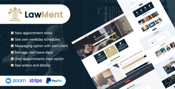 دانلود اسکریپت حقوقی و وکالت LawMent-Based Multi Lawyer Appointment دانلود اسکریپت حقوقی و وکالت LawMent-Based Multi Lawyer Appointment
