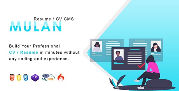 دانلود اسکریپت رزومه Mulan-Resume-CV CMS دانلود اسکریپت رزومه Mulan-Resume-CV CMS