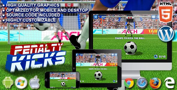 دانلود بازی اچ تی ام ال Penalty Kicks-HTML5 Sport Game دانلود بازی اچ تی ام ال Penalty Kicks-HTML5 Sport Game