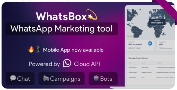 دانلود اسکریپت سوشال مدیا مارکتینگ WhatsBox-The WhatsApp Marketing دانلود اسکریپت سوشال مدیا مارکتینگ WhatsBox-The WhatsApp Marketing