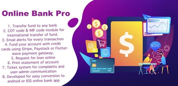 دانلود اسکریپت بانکداری دیجیتال Online Bank Pro PHP Script دانلود اسکریپت بانکداری دیجیتال Online Bank Pro PHP Script
