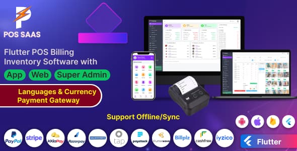 دانلود اسکریپت و اپلیکیشن نقطه فروش فلاتر POS SAAS-POS Billing Inventory دانلود اسکریپت و اپلیکیشن نقطه فروش فلاتر POS SAAS-POS Billing Inventory