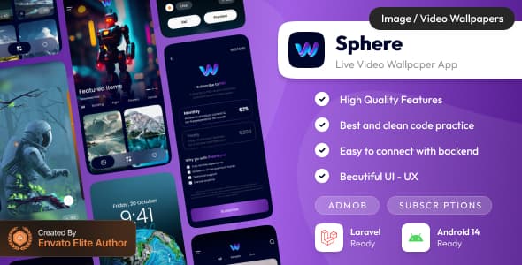 دانلود اپلیکیشن والپیپر اندروید Sphere-Live Wallpaper App دانلود اپلیکیشن والپیپر اندروید Sphere-Live Wallpaper App