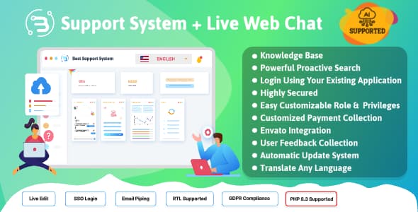 دانلود اسکریپت تیکت پشتیبانی Support System-Live Web Chat-Client Desk دانلود اسکریپت تیکت پشتیبانی Support System-Live Web Chat-Client Desk