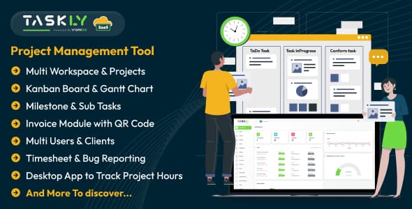 دانلود اسکریپت مدیریت پروژه TASKLY SaaS-Project Management Tool دانلود اسکریپت مدیریت پروژه TASKLY SaaS-Project Management Tool