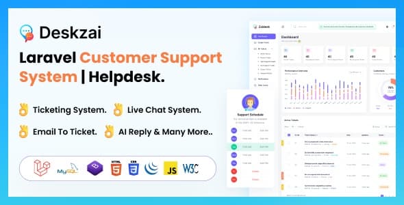 دانلود اسکریپت تیکت پشتیبانی Deskzai-Customer Support System دانلود اسکریپت تیکت پشتیبانی Deskzai-Customer Support System