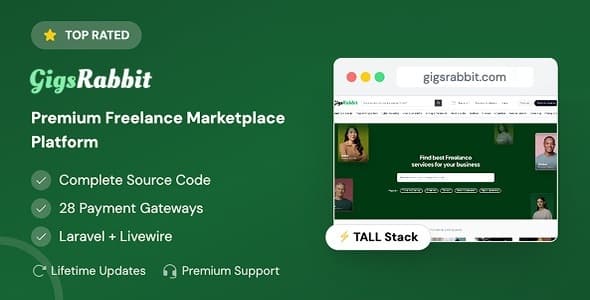 دانلود اسکریپت فریلنسر GigsRabbit-Premium Freelance Marketplace دانلود اسکریپت فریلنسر GigsRabbit-Premium Freelance Marketplace