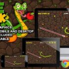 دانلود بازی اچ تی ام ال Snake Attack-HTML5 Survival Game