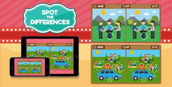 دانلود بازی اچ تی ام ال Spot the Differences-HTML5 Game دانلود بازی اچ تی ام ال Spot the Differences-HTML5 Game