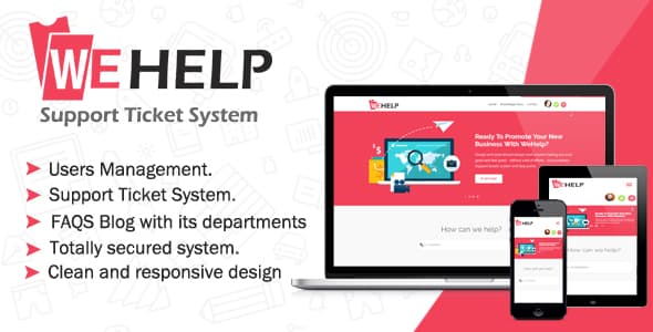 دانلود اسکریپت تیکت پشتیبانی WeHelp-Ticket Support System دانلود اسکریپت تیکت پشتیبانی WeHelp-Ticket Support System