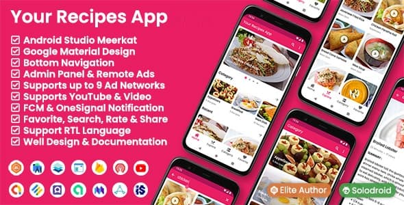 دانلود اپلیکیشن آشپزی اندروید Your Recipes App دانلود اپلیکیشن آشپزی اندروید Your Recipes App