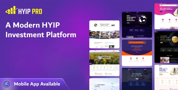 دانلود اسکریپت سرمایه گذاری HYIP PRO-A Modern HYIP Investment دانلود اسکریپت سرمایه گذاری HYIP PRO-A Modern HYIP Investment