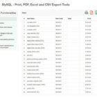 دانلود اسکریپت ابزار MySQL-Print-PDF-Excel and CSV Export Tools