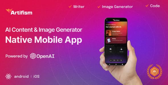 دانلود اپلیکیشن هوش مصنوعی اندروید Artifism-AI Content-Image Mobile App دانلود اپلیکیشن هوش مصنوعی اندروید Artifism-AI Content-Image Mobile App
