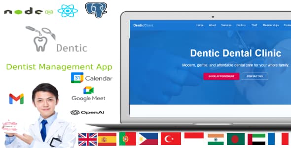 دانلود اسکریپت کلینیک Dentic-The AI Smart Solution for Dental Clinics دانلود اسکریپت کلینیک Dentic-The AI Smart Solution for Dental Clinics