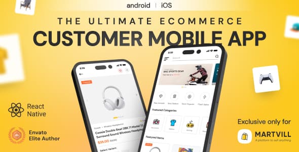 دانلود اپلیکیشن فروشگاهی اندروید Martvill-Customer Mobile App دانلود اپلیکیشن فروشگاهی اندروید Martvill-Customer Mobile App