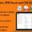 دانلود اسکریپت ابزار MySQL-Print-PDF-Excel and CSV Export Tools