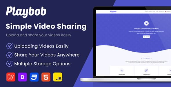 دانلود اسکریپت اشتراک گذاری Playbob-Simple Video Sharing دانلود اسکریپت اشتراک گذاری Playbob-Simple Video Sharing