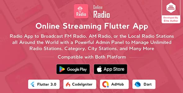 دانلود اپلیکیشن رادیو فلاتر Radio Online-Flutter Full App دانلود اپلیکیشن رادیو فلاتر Radio Online-Flutter Full App