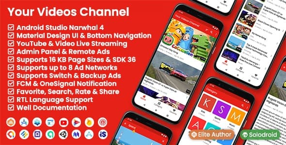 دانلود اپلیکیشن محتوا اندروید Your Videos Channel دانلود اپلیکیشن محتوا اندروید Your Videos Channel