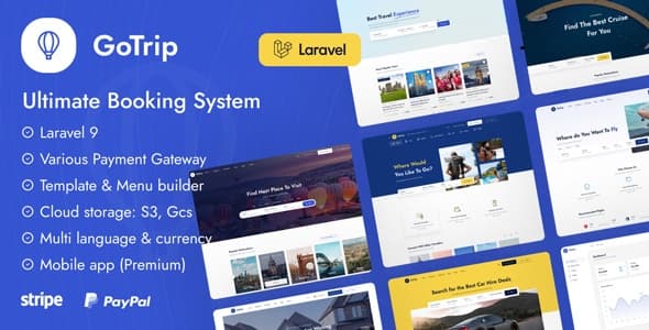 دانلود اسکریپت رزرو GoTrip-Laravel Booking System دانلود اسکریپت رزرو GoTrip-Laravel Booking System
