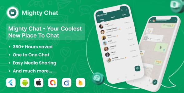 دانلود اپلیکیشن چت فلاتر MightyChat-Chat App With Firebase Backend دانلود اپلیکیشن چت فلاتر MightyChat-Chat App With Firebase Backend