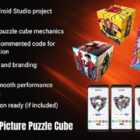 دانلود اپلیکیشن بازی اندروید Picture Puzzle Cube Game-Android Source