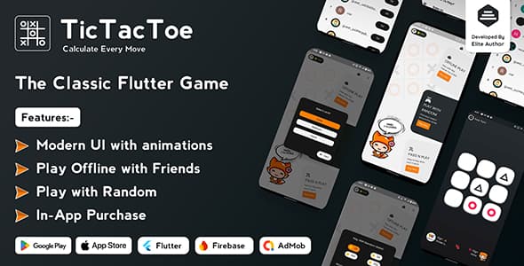 دانلود اپلیکیشن بازی فلاتر Tic Tac Toe-The Classic Flutter Tic Tac Toe دانلود اپلیکیشن بازی فلاتر Tic Tac Toe-The Classic Flutter Tic Tac Toe