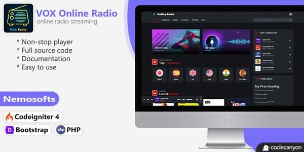 دانلود اسکریپت رادیو VOX Online Radio-Web دانلود اسکریپت رادیو VOX Online Radio-Web