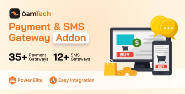 دانلود افزونه متفرقه 6amTech Payment-SMS Gateway Addon دانلود افزونه متفرقه 6amTech Payment-SMS Gateway Addon