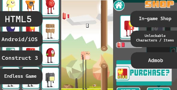 دانلود بازی اچ تی ام ال Endless Walker-Construct 3 دانلود بازی اچ تی ام ال Endless Walker-Construct 3