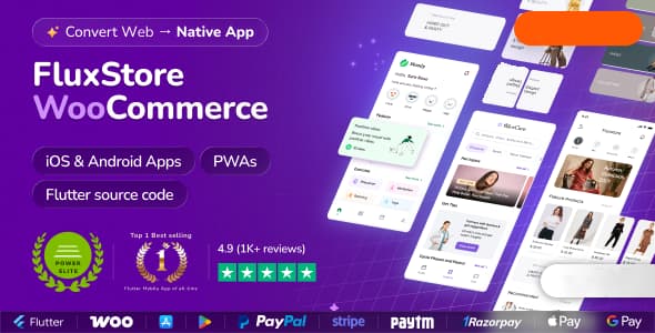 دانلود اپلیکیشن فروشگاهی فلاتر Fluxstore WooCommerce-Flutter Full App دانلود اپلیکیشن فروشگاهی فلاتر Fluxstore WooCommerce-Flutter Full App