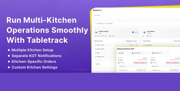 دانلود افزونه متفرقه Multi-Kitchen Module for Tabletrack دانلود افزونه متفرقه Multi-Kitchen Module for Tabletrack