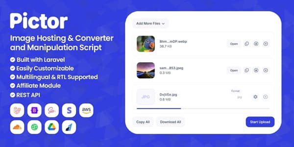 دانلود اسکریپت رسانه Pictor-Image Hosting And Converter Script دانلود اسکریپت رسانه Pictor-Image Hosting And Converter Script