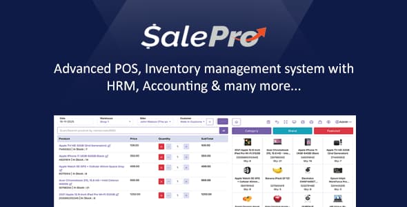 دانلود اسکریپت مالی SalePro POS-Inventory Management System-HRM دانلود اسکریپت مالی SalePro POS-Inventory Management System-HRM