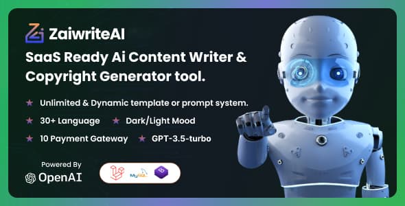 دانلود اسکریپت هوش مصنوعی ZaiwriteAI-Ai Content Writer-Copyright tool دانلود اسکریپت هوش مصنوعی ZaiwriteAI-Ai Content Writer-Copyright tool