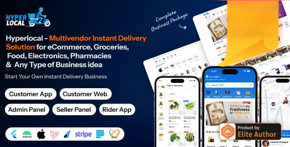 دانلود اپلیکیشن فروشگاهی فلاتر Hyperlocal-Multivendor eCommerce دانلود اپلیکیشن فروشگاهی فلاتر Hyperlocal-Multivendor eCommerce