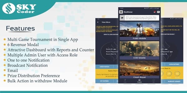 دانلود اپلیکیشن بازی اندروید Multi Games Tournament App-Admin Panel دانلود اپلیکیشن بازی اندروید Multi Games Tournament App-Admin Panel
