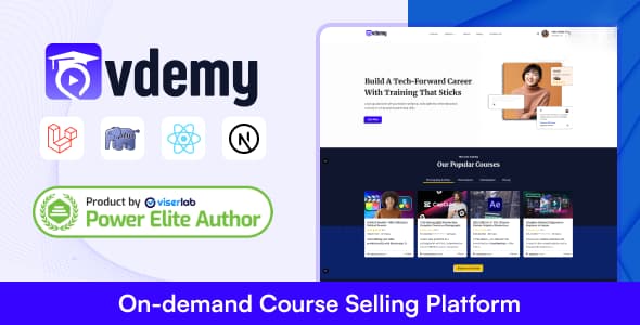 دانلود اسکریپت یادگیری Vdemy-On demand Course Selling Platform-LMS دانلود اسکریپت یادگیری Vdemy-On demand Course Selling Platform-LMS