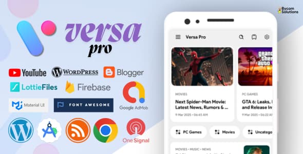 دانلود اپلیکیشن چند منظوره اندروید Versa Pro-Ultimate Multipurpose Android دانلود اپلیکیشن چند منظوره اندروید Versa Pro-Ultimate Multipurpose Android