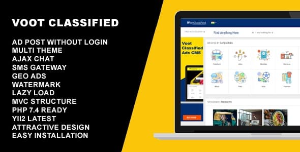 دانلود اسکریپت لیست Voot Classified-Classified Ads CMS دانلود اسکریپت لیست Voot Classified-Classified Ads CMS