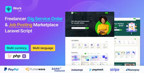 دانلود اسکریپت شغل Workzone-Freelancer Marketplace for Gig Service دانلود اسکریپت شغل Workzone-Freelancer Marketplace for Gig Service